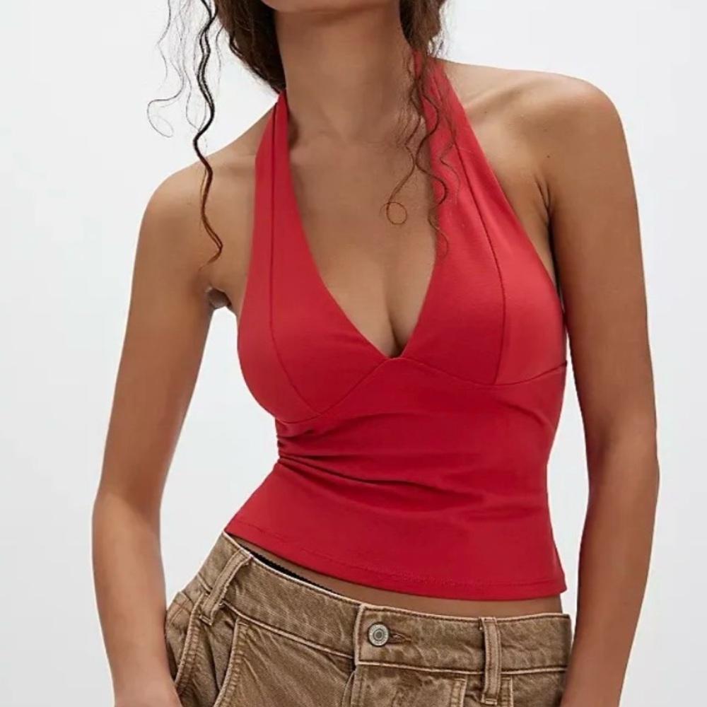 Intimately by Free People Still Here Halter Cami - Red